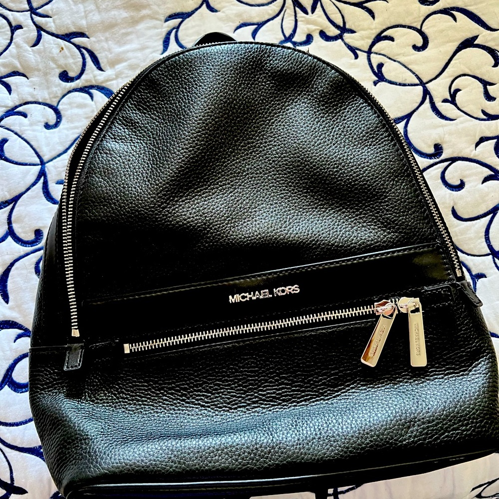 New Black Michael Kors Backpack